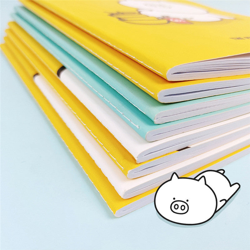 Pig Cartoon Four Notebooks