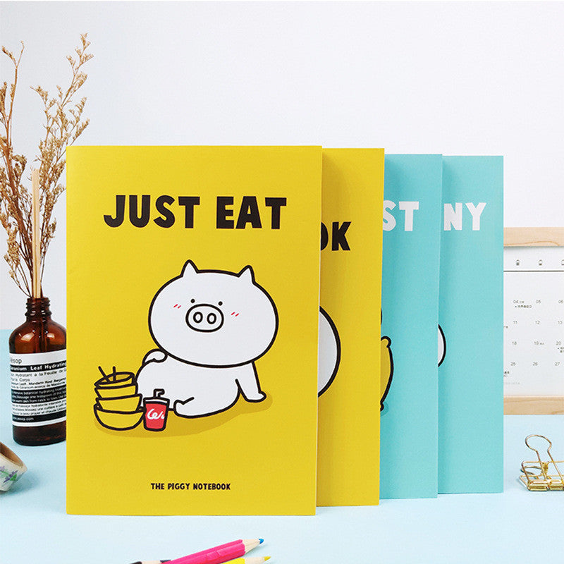 Pig Cartoon Four Notebooks