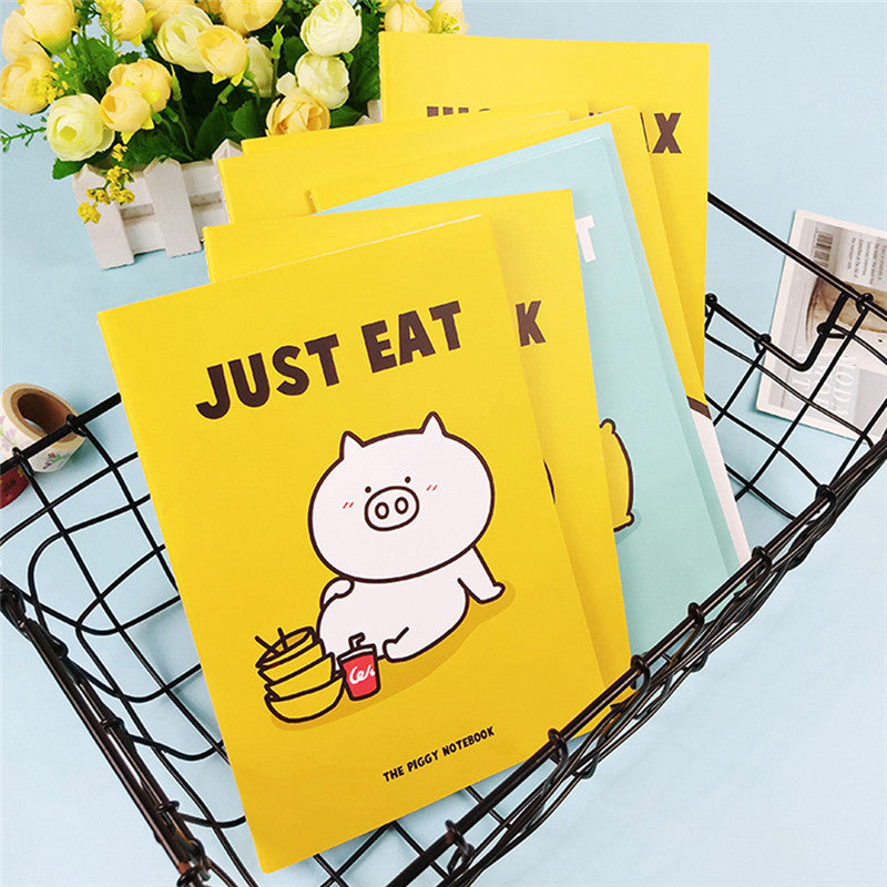Pig Cartoon Four Notebooks