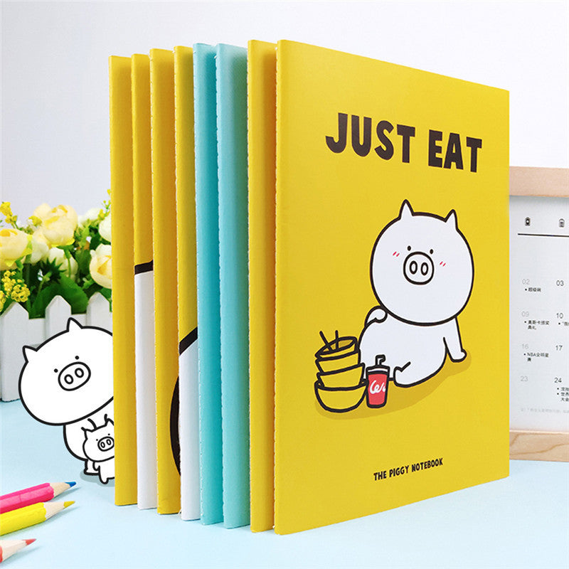 Pig Cartoon Four Notebooks